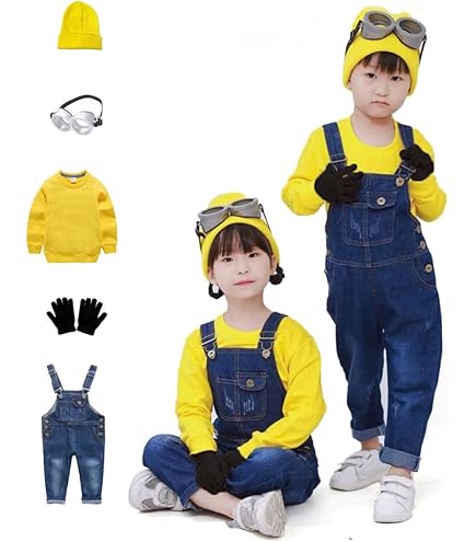 Amazon.co.jp: [Ahmed] オーバーオール トレーナー ミニオン コスプレ